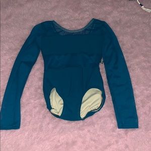 LuckyLeo teal leotard